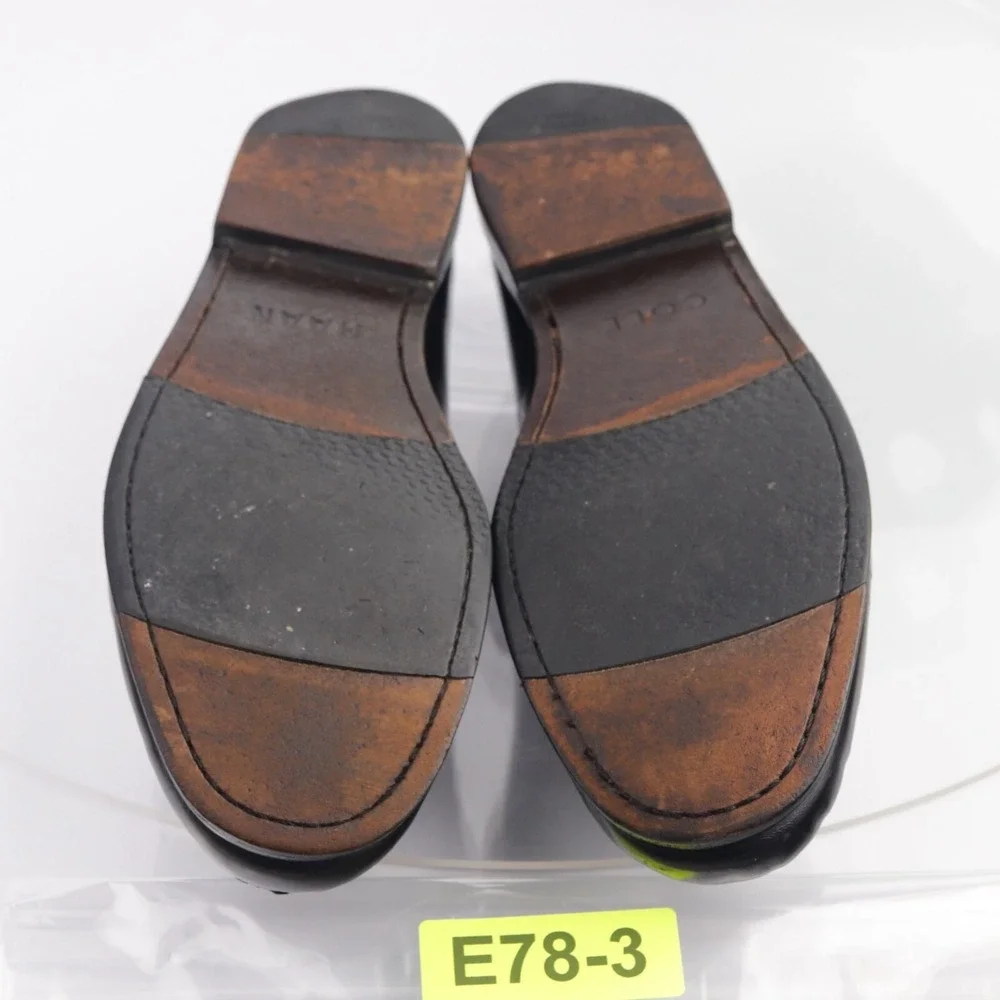 Cole Haan Mens Pinch Grand Tasseled Loafers Size 10 M Black Leather Dress Shoes